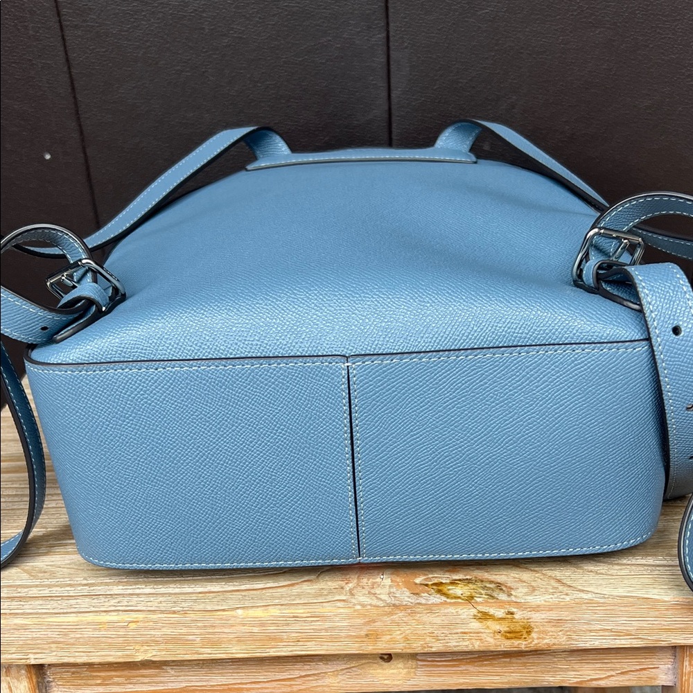 Coach Blue Backpack with Racer Stripes - Picture 6 of 9